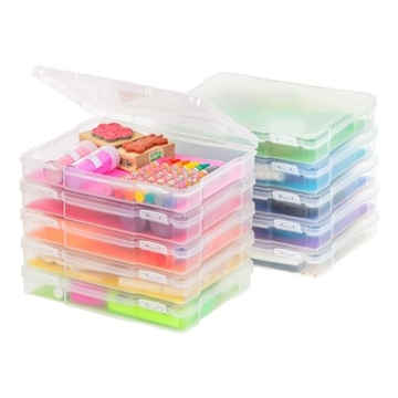 IRIS USA 5"x 7" Photo Storage Boxes – 10-Pack for Craft, Scrapbooking & More