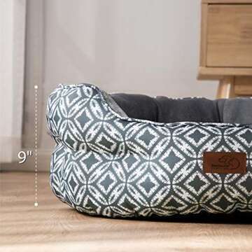Bedsure 25-Inch Small Dog & Cat Bed – Cozy & Washable