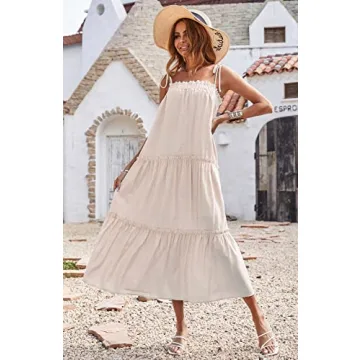 Elegant BTFBM Women Summer Maxi Dress with Ruffles