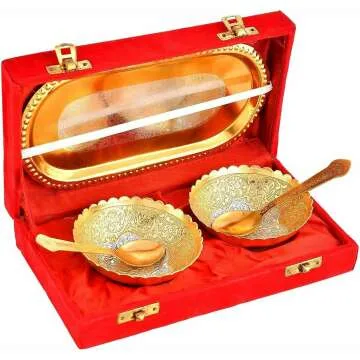 NOBILITY Decorative Bowl Spoon Tray Set for Gifting