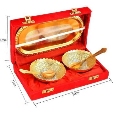 NOBILITY Decorative Bowl Spoon Tray Set for Gifting