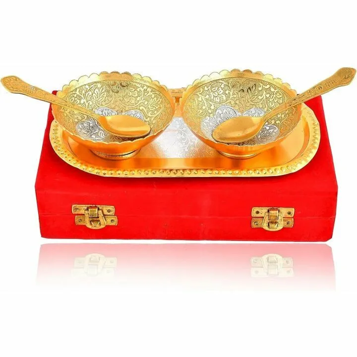 NOBILITY Decorative Bowl Spoon Tray Set for Gifting