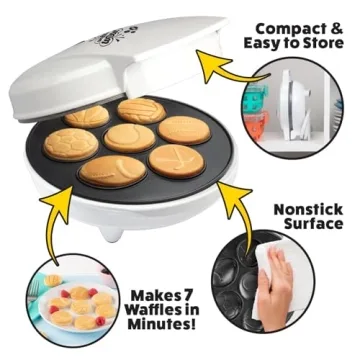 Sports Waffle Maker - Fun Breakfasts for Sports Fans