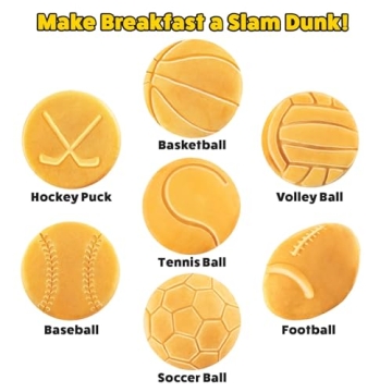 Sports Waffle Maker - Fun Breakfasts for Sports Fans