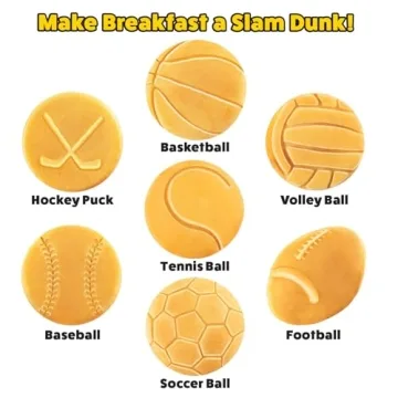 Sports Waffle Maker - Fun Breakfasts for Sports Fans