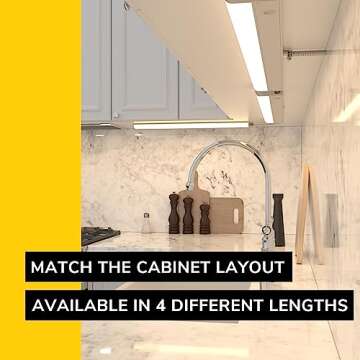 GETINLIGHT 30-inch Hardwired Only 3 Color LED Under Cabinet Lighting, Soft White(3000K), Bright White(4000K), Daylight White(5000K), Dimmable, Matte White Finished, ETL Listed, IN-0201-14-WH-345K