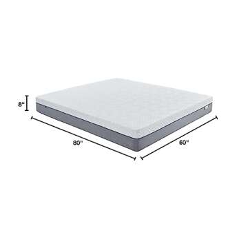 Novilla 8-Inch Gel Memory Foam Queen Size Mattress for Pressure Relief, Enhanced Support & Plush Com...