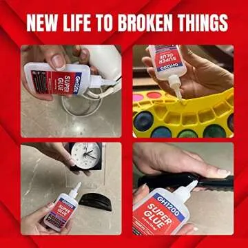 GH1200 Super Glue All Purpose 2 oz with Anti Clog Cap