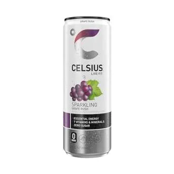 Celsius Sparkling Grape Rush Energy Drink – Refreshing Energy Boost
