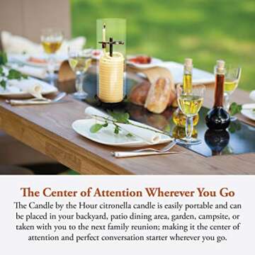 Candle by the Hour 80-Hour Eco-Friendly Beeswax Candle