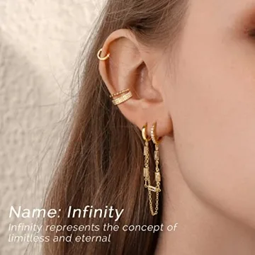 Stylish Shownee Gold Hoop Dangle Earrings for Women