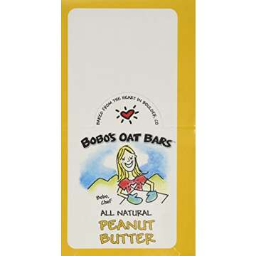 Bobo's All-Natural Peanut Butter Oat Bars – 12 Pack (3 oz each) for Healthy Snacking