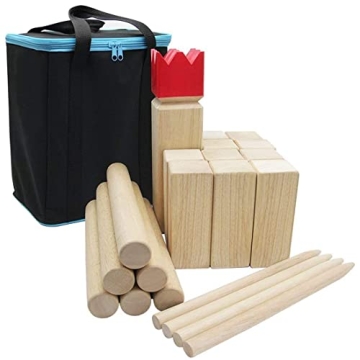Juegoal Kubb Game Set Enjoy Outdoor Competition Together