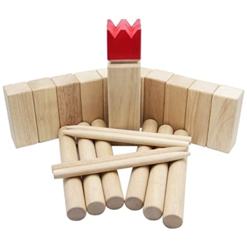 Juegoal Kubb Game Set Enjoy Outdoor Competition Together