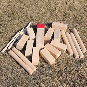Juegoal Kubb Game Set Enjoy Outdoor Competition Together