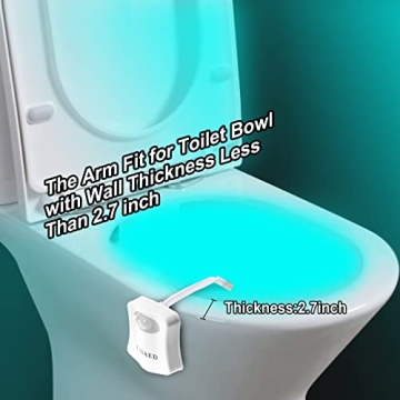 ALEDECO Motion Activated Toilet Night Light with Color Options