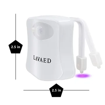 ALEDECO Motion Activated Toilet Night Light with Color Options
