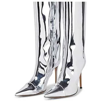 Stylish Arqa Women's Metallic Knee High Boots for Every Occasion