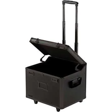 Vaultz Locking Mobile File Chest, Letter/Legal Files, 17.5" X 15.5" X 14.5", Black