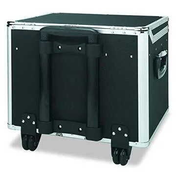 Vaultz Locking Mobile File Chest, Letter/Legal Files, 17.5" X 15.5" X 14.5", Black