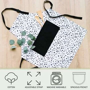 Stylish Adjustable Kitchen Apron by Sage+Stitch | Washable Cotton