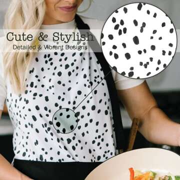 Stylish Adjustable Kitchen Apron by Sage+Stitch | Washable Cotton