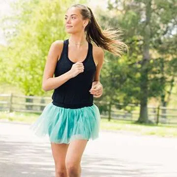 Gone For a Run Neon Teal Running Tutu for Women