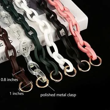 Xiazw Short Resin Purse Handle Strap – Stylish & Durable
