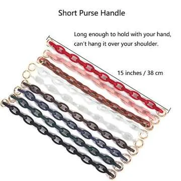 Xiazw Short Resin Purse Handle Strap – Stylish & Durable