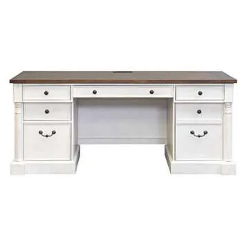Martin Furniture Durham Desk Credenza - Elegant Office Furniture