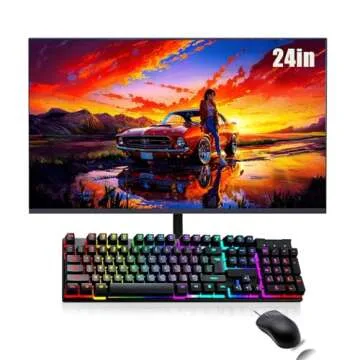 Dell Optiplex 5060 Mini Desktop Computer PC with 24" FHD Computer Monitor, Core i5-8th 3.0GHz-4.1GHz...