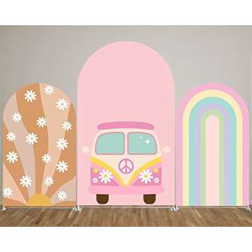 KONPON Spandex Arch Backdrop Cover for Parties