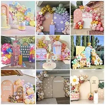 KONPON Spandex Arch Backdrop Cover for Parties