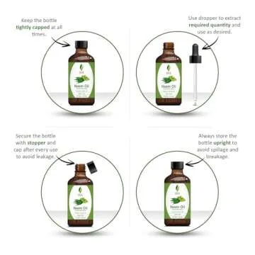 SVA Neem Seed Oil - 4 Fl Oz – 100% Natural Cold Pressed Neem Oil - for Face, Skin Care, Hair Care,...