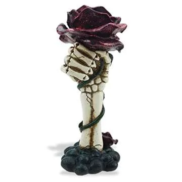 Cyborpon Gothic Skeleton Hand Rose with LED Eyeball