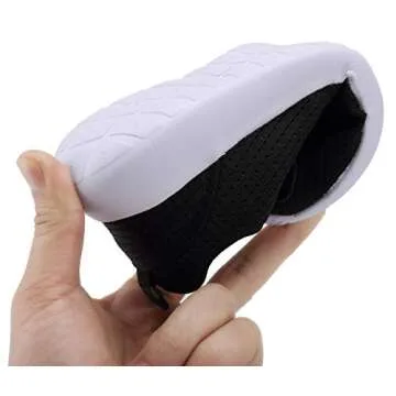 TOEDNNQI Boys Girls Sneakers Kids Lightweight Breathable Strap Athletic Running Shoes for Toddler/Little Kid/Big Kid Black Size 9.5