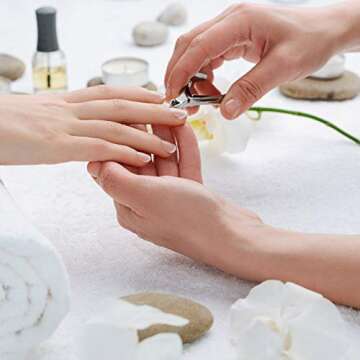 Mudder 3 Packs Cuticle Nippers Cutter Tool Stainless Steel Nail Cuticle Trimmer Remover with Pointed...