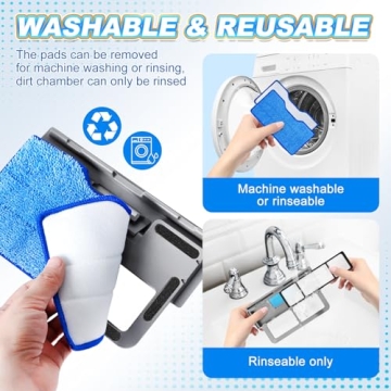 KEEPOW Reusable Shark Vac Mop Pads for Easy Cleaning