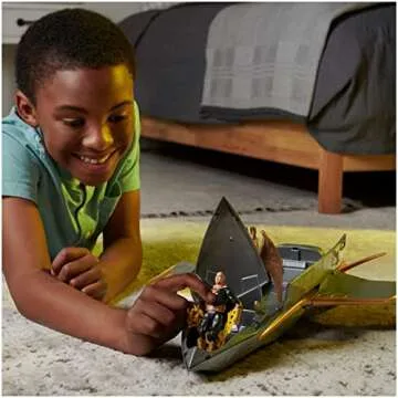 DC Comics Hawk Cruiser Patrol - 16" Adventure Set with Black Adam & Hawkman