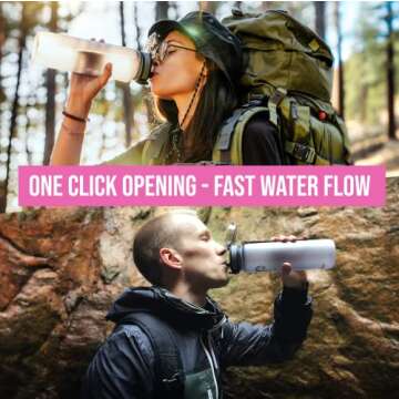 Embrava Best Sports Water Bottle - 32 oz Durable & Stylish