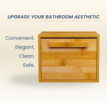 Luxe Bamboo Box XL Disposable Face Towels for Clean Skin