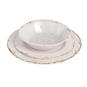 Gibson Home Mauna Melamine Dinnerware Set for 4