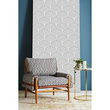 Stylish HAOKHOME Peel and Stick Wallpaper Roll 17.7x32.8ft