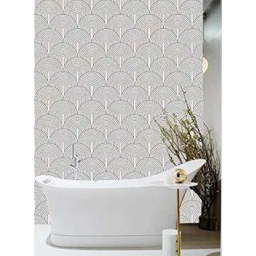 Stylish HAOKHOME Peel and Stick Wallpaper Roll 17.7x32.8ft