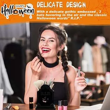 Tombstone Gothic Pen Holder for Makeup and Office