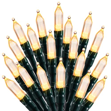 LED Christmas Mini Lights, 75 Feet 200 LED Clear Bulbs String Lights with 8 Light Modes, Connectable...