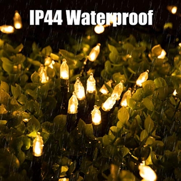 200 LED Warm White Mini Lights - 75 Feet with 8 Modes