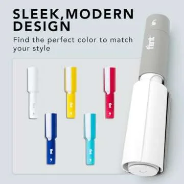 Flint XL Retractable Lint Roller for Clothes, Refillable and Reusable Pet Hair Roller with 140 Extra Tear-Off Sheets, Perfect Lint Rollers for Pet Hair Extra Sticky Light Grey