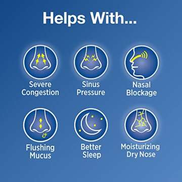 Arm & Hammer Simply Saline Extra Strength Nasal Mist 4.6oz, Saline Nasal Spray, Drug-Free, 3-Pack