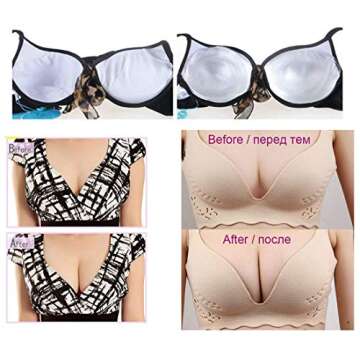 Clear Silicone Bra Inserts - Waterproof Push Up Pads